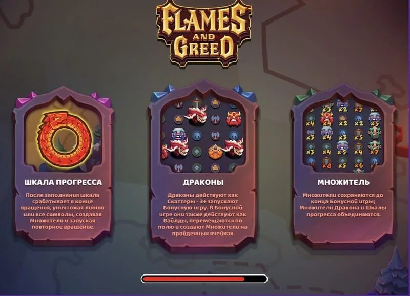 Flames and Greed - ekrani i ngarkimit